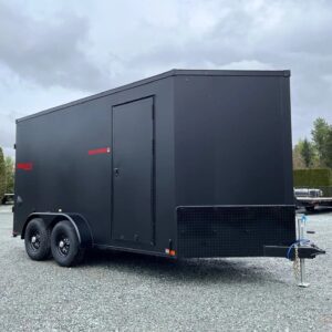 7x14 Barn doors enclosed cargo trailer for sale