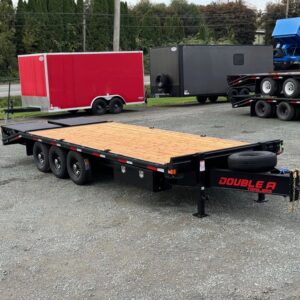 24ft Tri-Axle equipment deckover trailer for sale