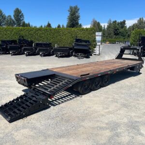 30' Gooseneck deck-over trailer for sale