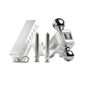bulletproof hitches al204 – 2″ aluminum medium duty 4″ drop/rise hitch