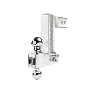 bulletproof hitches al256 – 2.5″ aluminum medium duty 6″ drop/rise hitch
