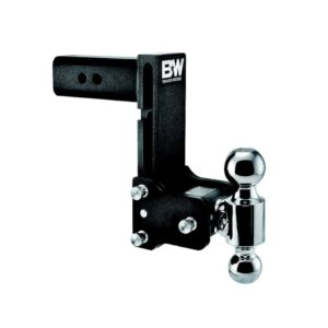 b&w tow & stow standard adjustable ball mount w/ 7″ drop, 2.5″ shank